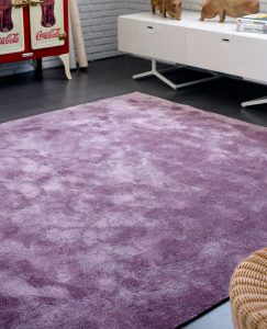 Alfombra efecto seda
