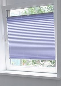 Cortina plisada para ventana oscilobatiente