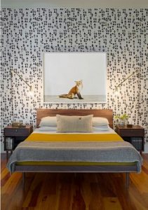 Cómo decorar habitación principal con papel pintado