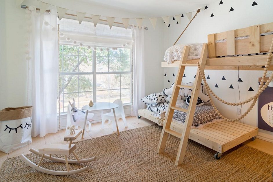 Decoración de habitación infantil en estilo nórdico
