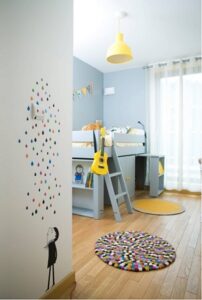 Decoración de habitación infaltil con stickers