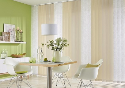 Cortinas verticales para comedor