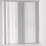 cortina vertical lama ancha combinada blanco gris