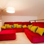 Conjunto de asientos y cuñas tapizados ambiente relax