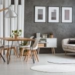 Papel pintado gris salón