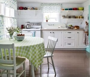 Cortinas rusticas para cocina