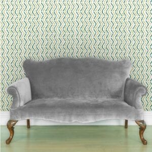Papel pintado en zig zag
