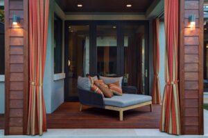 Cortinas estampadas para terrazas